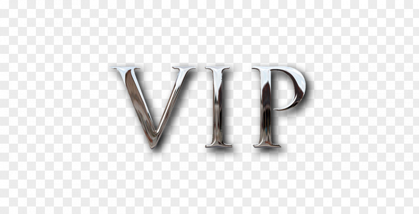 Vip Club Logo Body Jewellery Silver PNG