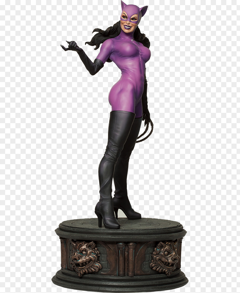 Catwoman Statue Batman Sideshow Collectibles DC Comics PNG