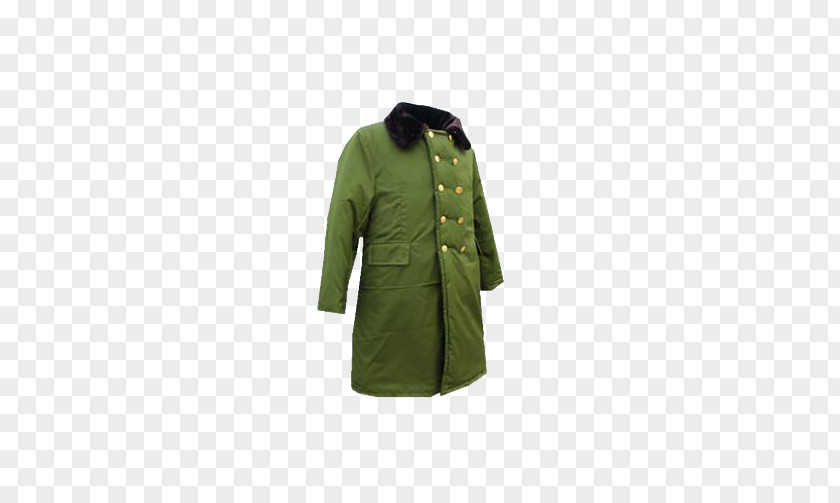 3D Military Coat Green Overcoat PNG
