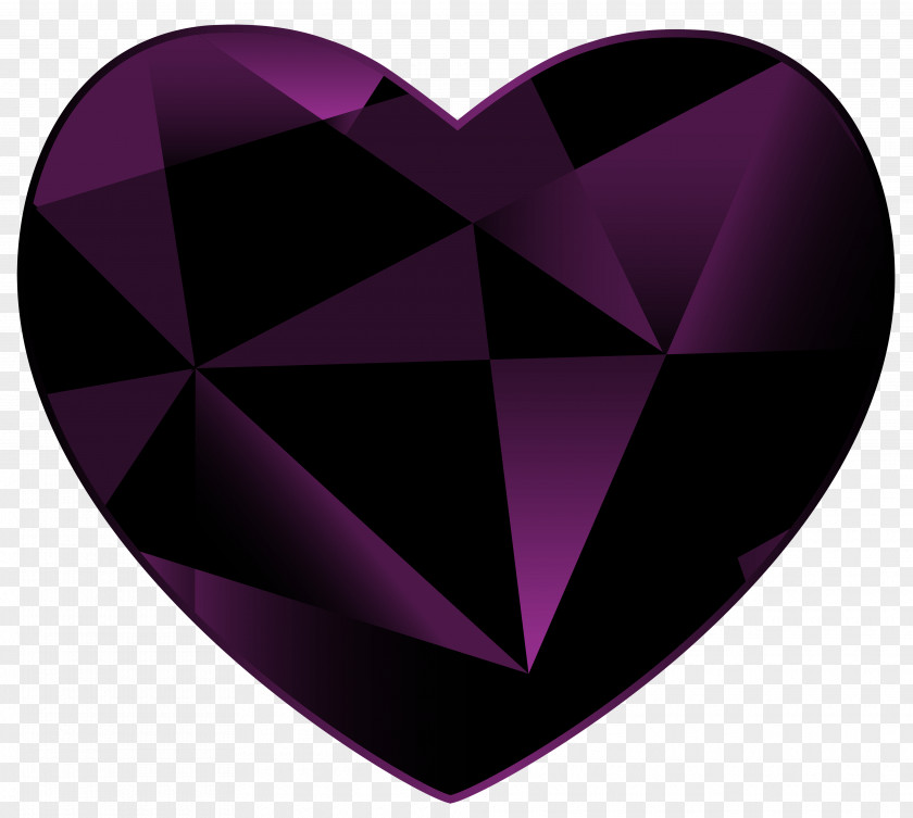 Gemini Gemstone Heart Amethyst Clip Art PNG