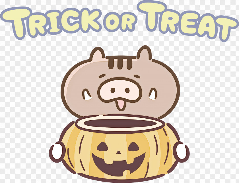 TRICK OR TREAT Happy Halloween PNG