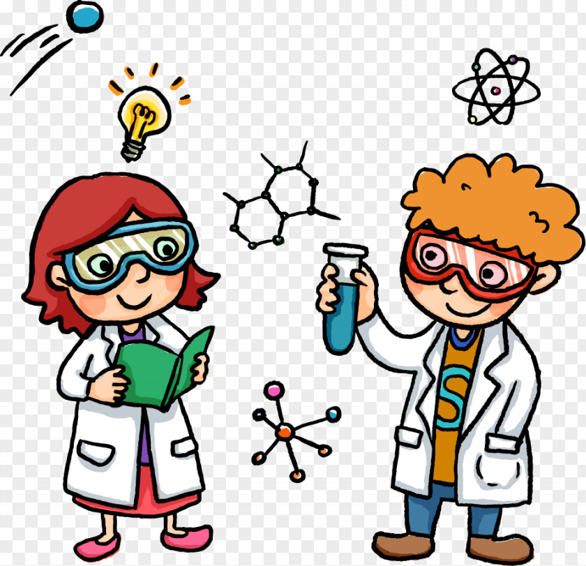 Vector Chemistry Teacher And Chemicals Science Scientist PNG