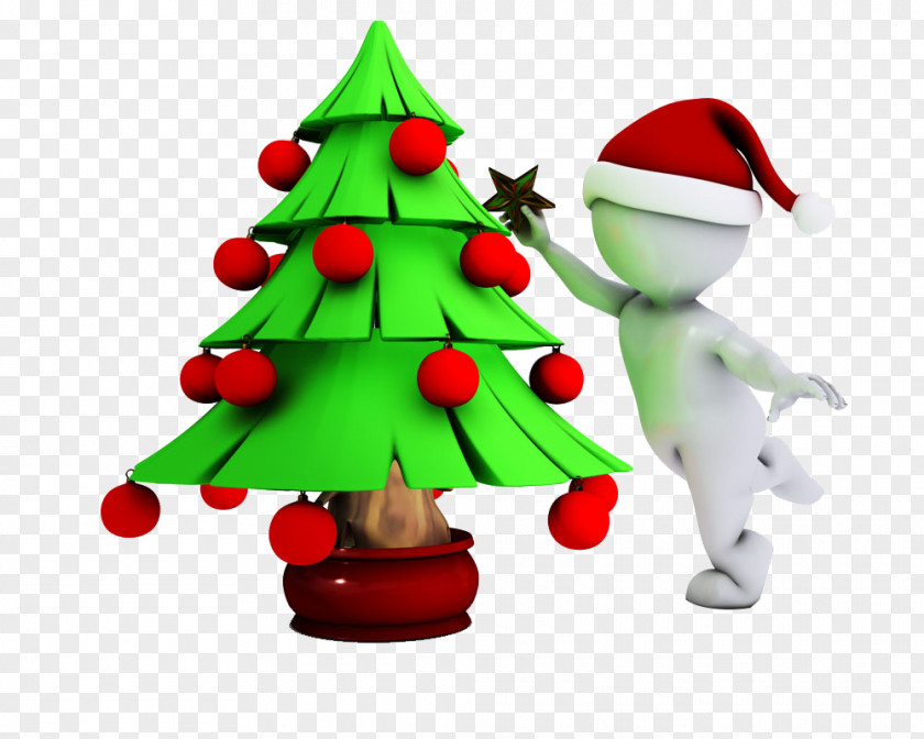 Christmas Tree 3D Computer Graphics Illustration PNG