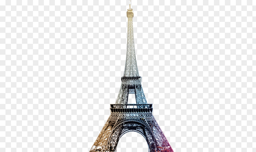 Colour Eiffel Tower Paper Wall Decal PNG