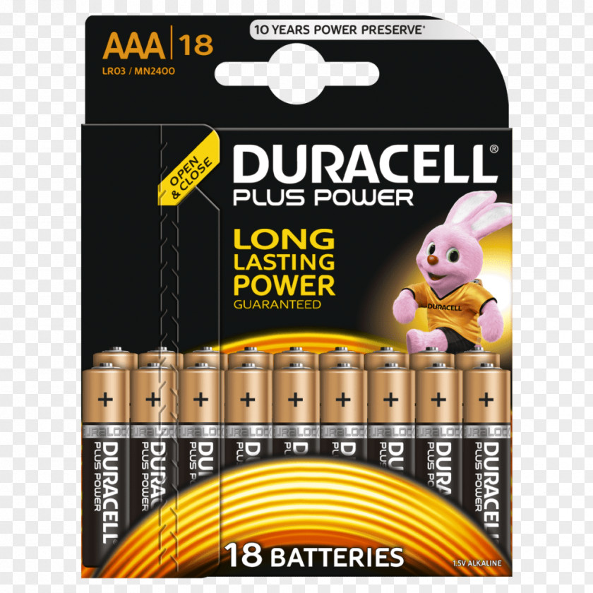 Duracell Bunny AC Adapter AAA Battery Alkaline Electric PNG