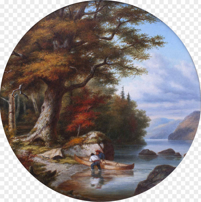 Early Autumn Poster Painting Artist Canada Lake Memphremagog Loch PNG