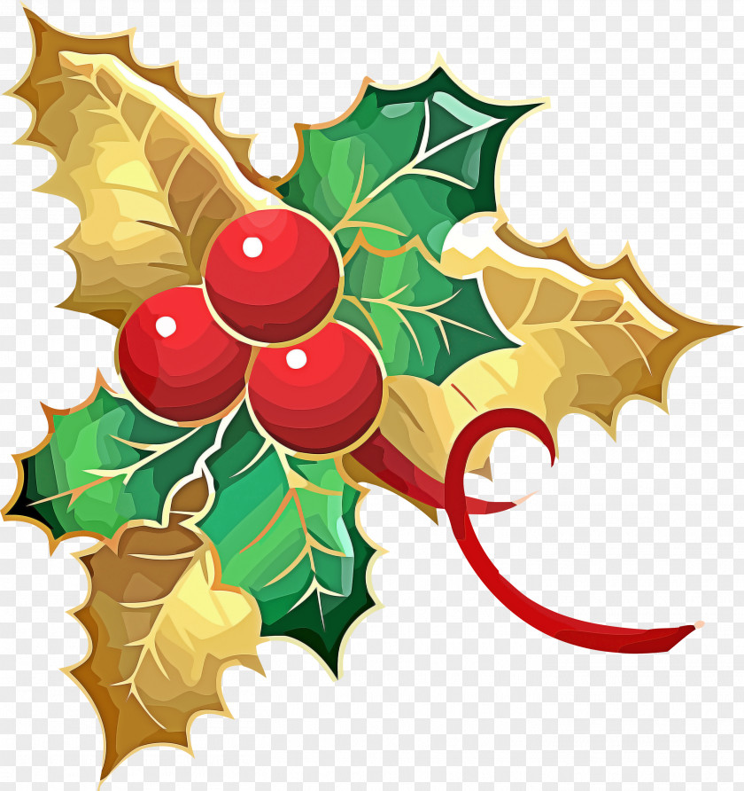 Holly Christmas Ornament PNG