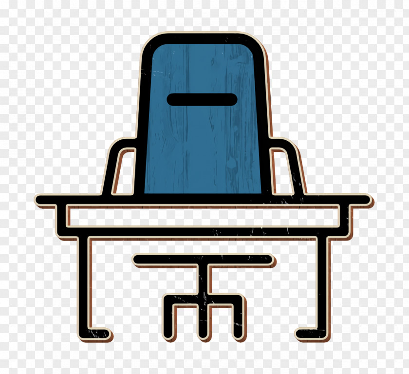 Business Set Icon Desk PNG