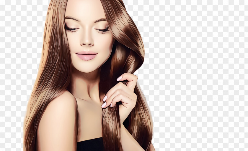 Long Hair Eyebrow Face Skin Hairstyle Beauty PNG