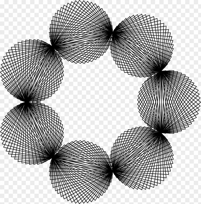 Pearls Spirograph Clip Art PNG