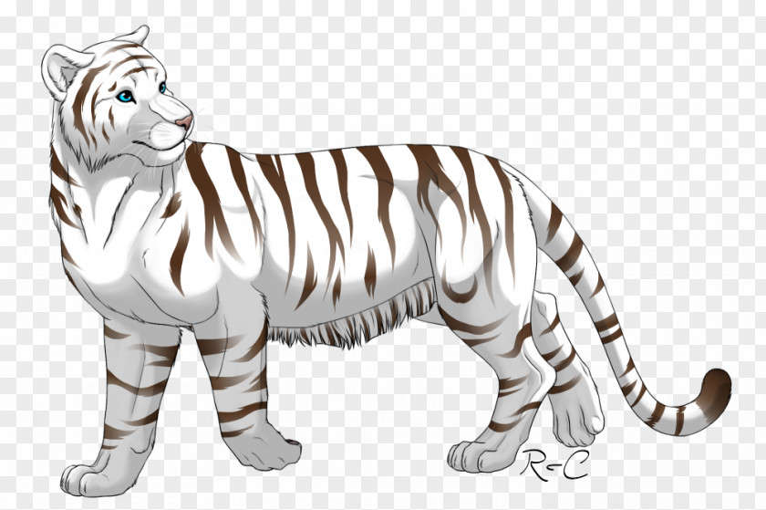 Dynamic Fashion Color Shading Background White Tiger Felidae Big Cat PNG