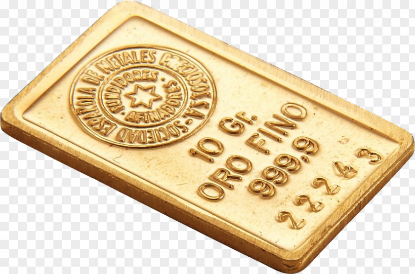 Gold Bar Ingot Clip Art PNG