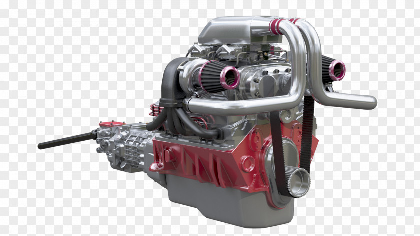 Hot Rod Car Engine Machine Rolling Chassis PNG