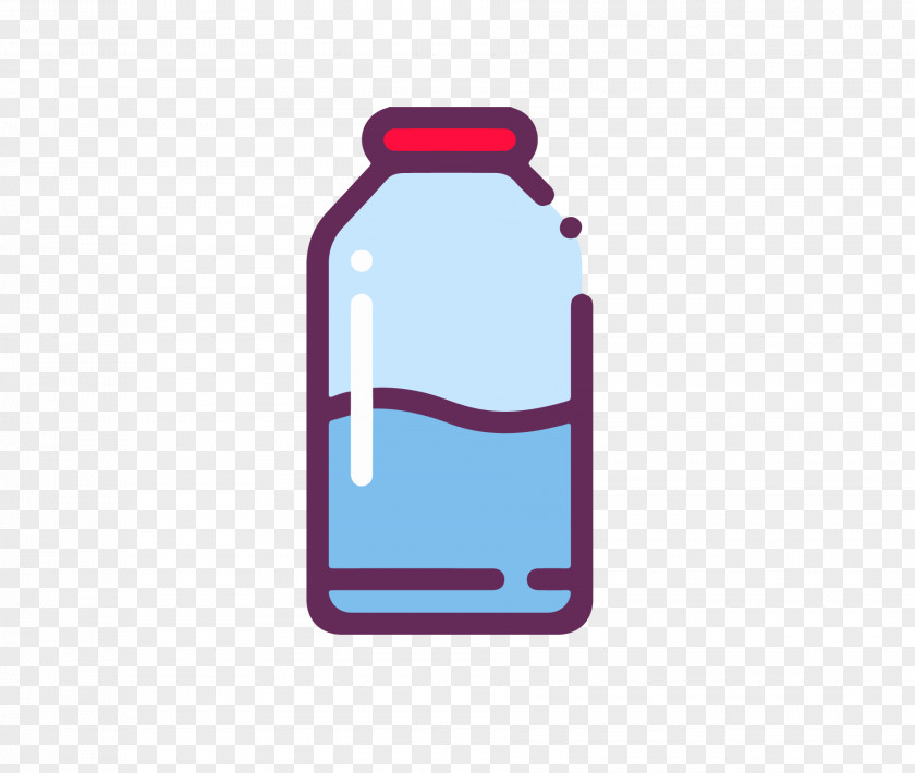 Lovely Aquarius Milk Bottle Icon PNG