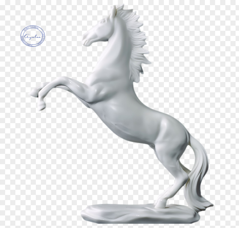 Mustang White Ceramic Clip Art PNG