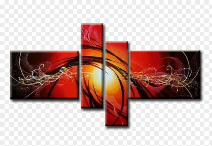Painting Oil Abstract Art Canvas PNG