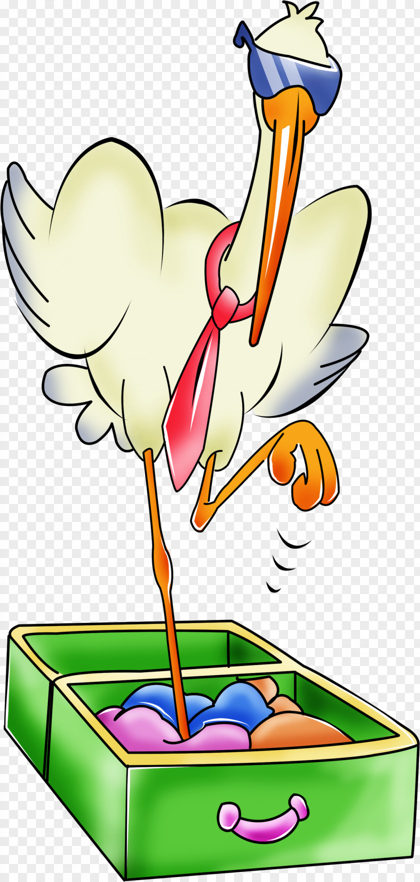 Baby Stork Clip Art White Beak Child PNG