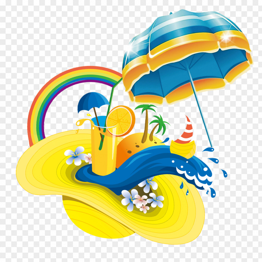 Beach Hat Umbrella Computer File PNG