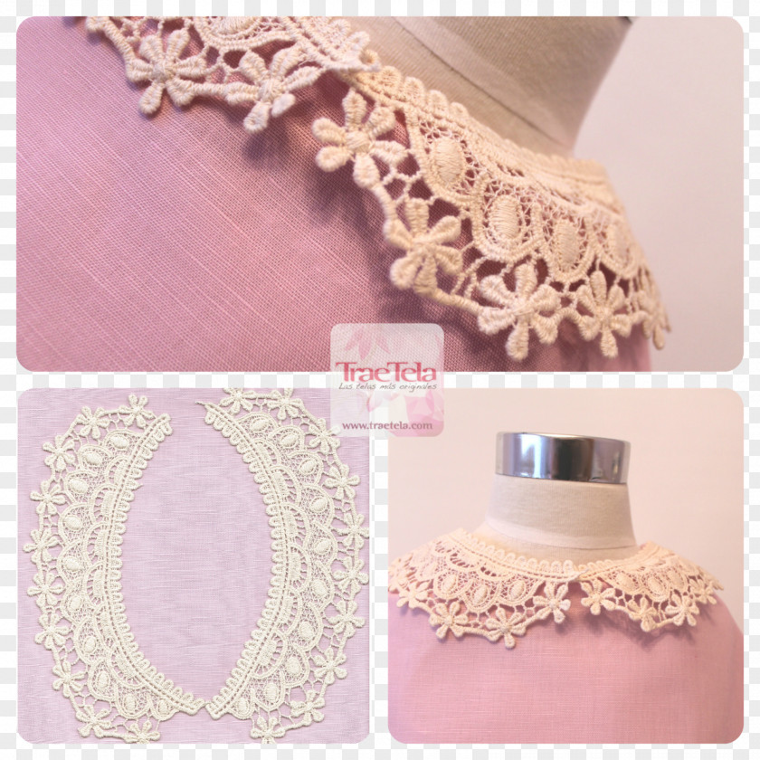 Bolillo Peter Pan Collar Lace Blouse Guipure PNG
