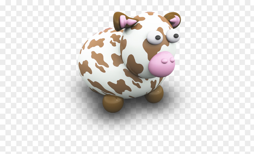 CowBrownaPorcelaine Piggy Bank Stuffed Toy Pig Like Mammal Snout PNG