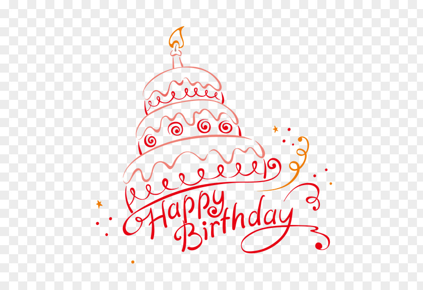 Happy Birthday Cake To You Greeting Card PNG