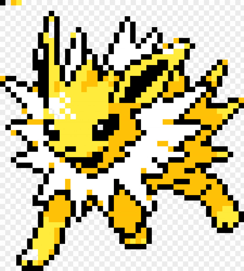 Pixel Art Pokemon Jolteon Pokémon Eevee PNG