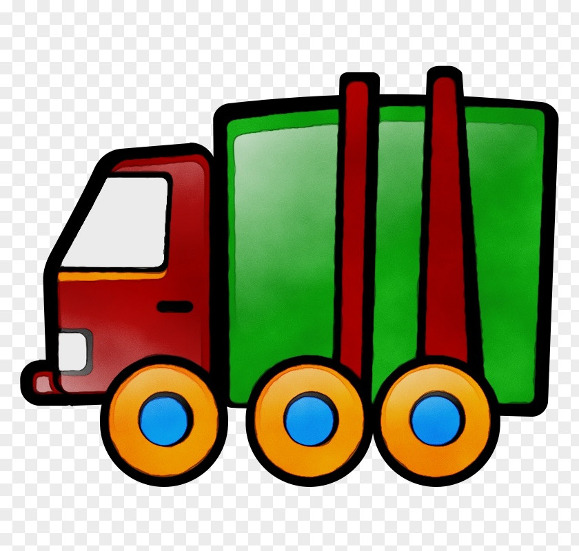 Rolling Vehicle Watercolor Drawing PNG