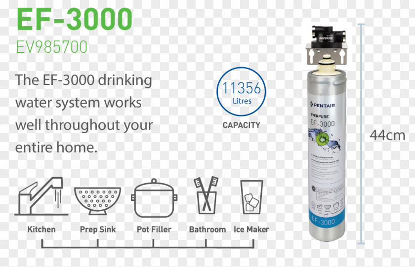 Water Filter Everpure Drinking Filtration PNG