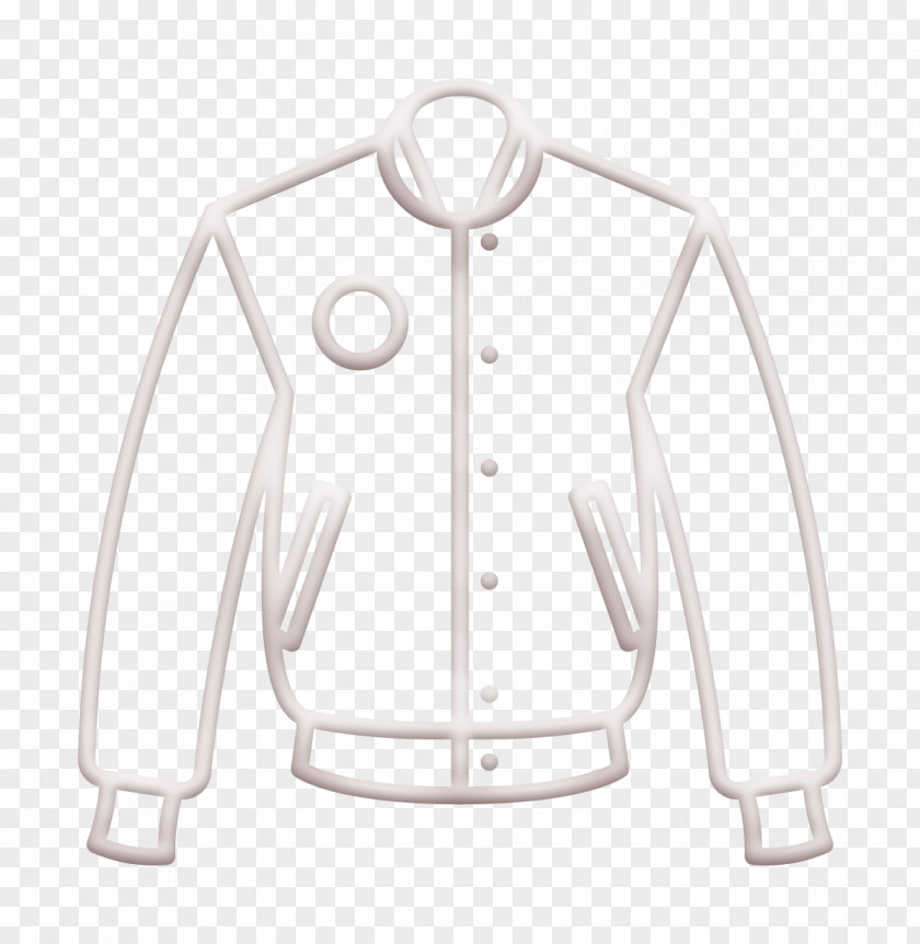 Linear Detailed High School Elements Icon Fasion Varsity Jacket PNG