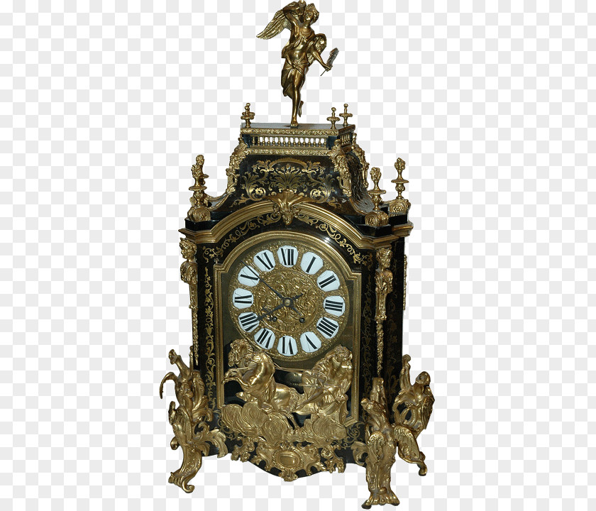 Antique 01504 Bronze Clock PNG