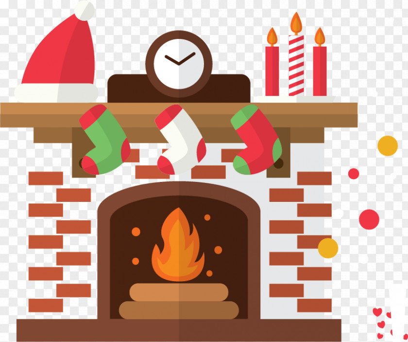 Christmas Stove Vector Material Hearth Clip Art PNG