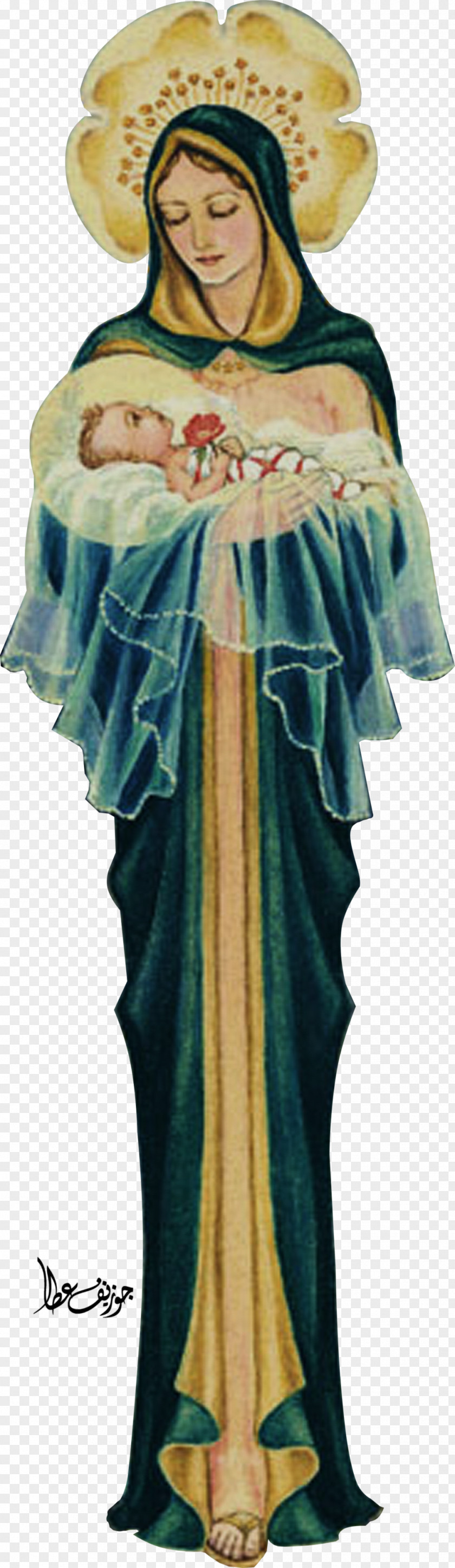 Jesus Mary Costume Design Rosa Mystica Angel M PNG