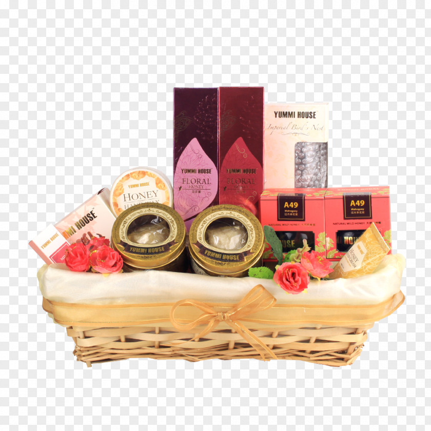 Bees Gather Honey Food Gift Baskets Hamper Bird Nest PNG