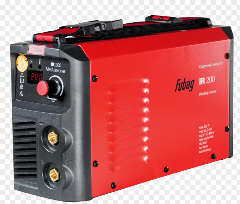 Інверторний зварювальний апарат Fubag IR 200 Welding Power Inverters PNG