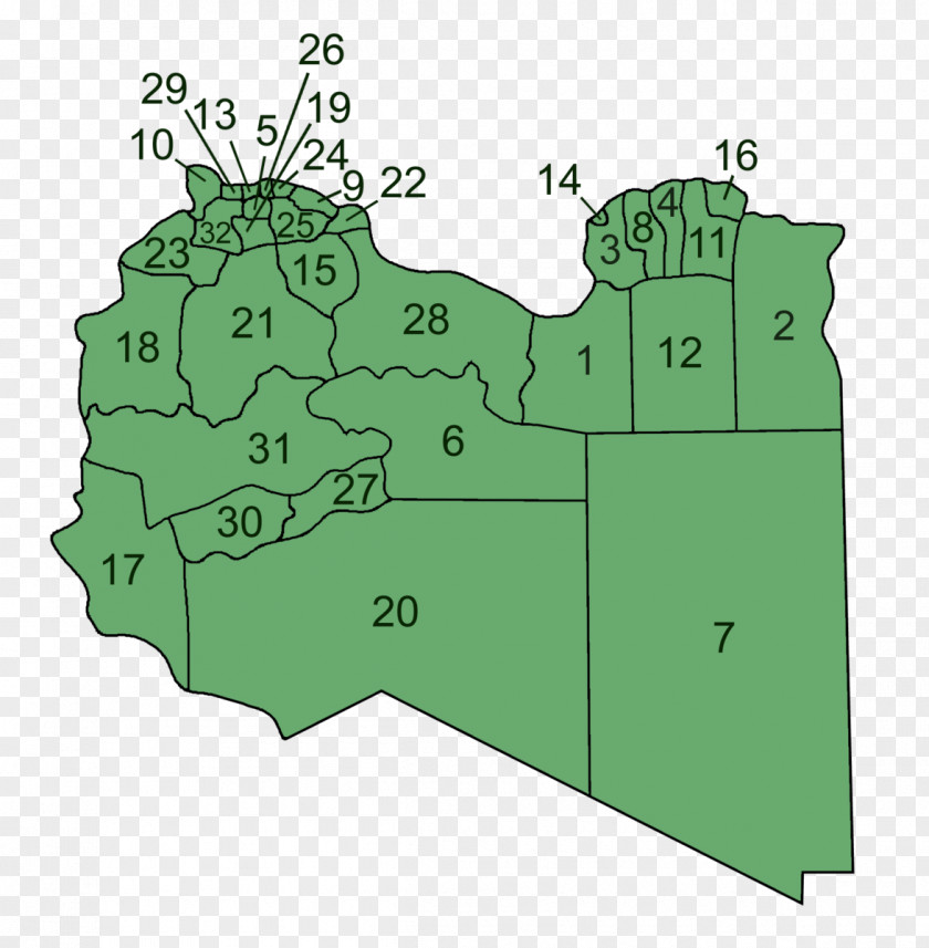 Map Jabal Al Akhdar Districts Of Libya Tripoli Ajdabiya PNG