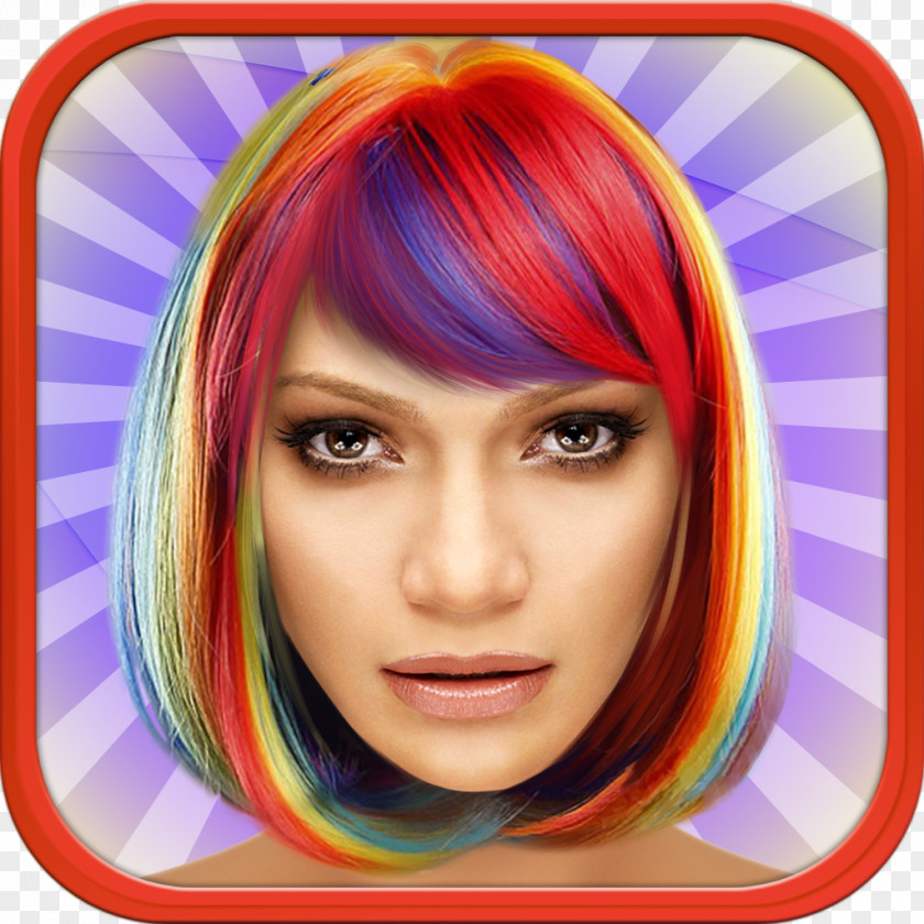 Colorful Hair Coloring Human Color Hairstyle PNG