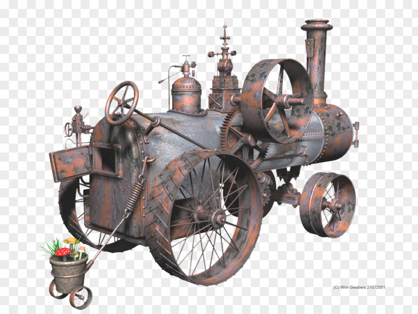 Engine Steam Machine PNG