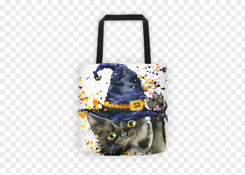 Happy Cat Witch Hat PNG