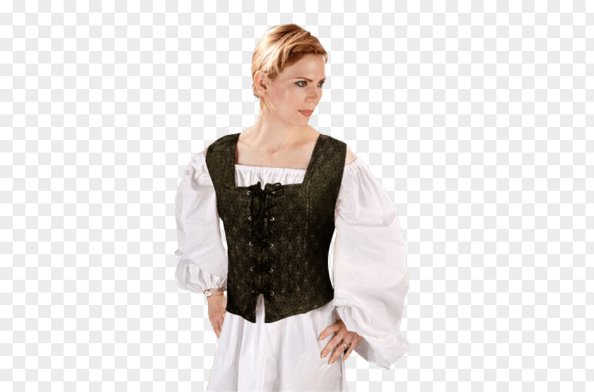 Medieval Female Sleeve Costume Blouse Bodice Clothing PNG
