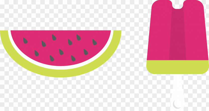 Vector Watermelon Ice Cream Pop PNG