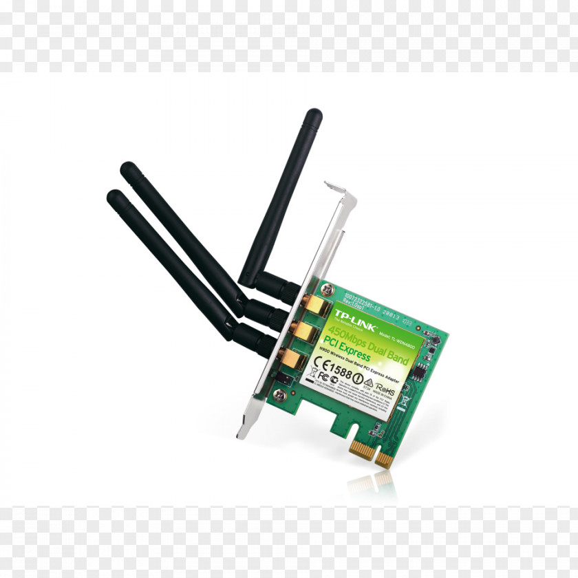 Card TP-Link PCI Express IEEE 802.11n-2009 Wireless Network Conventional PNG