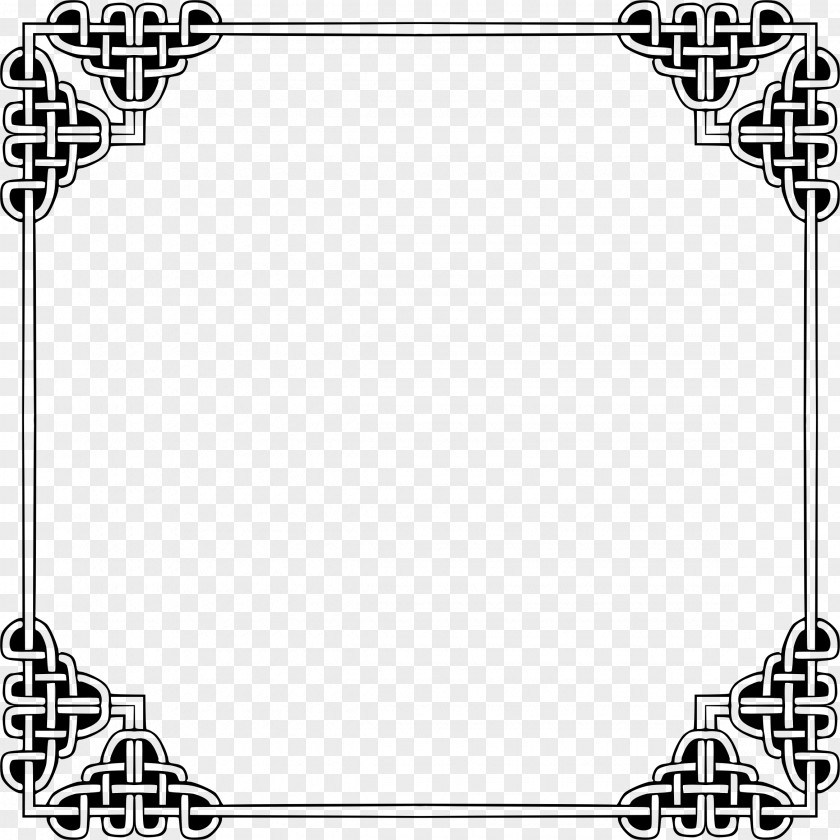 Geometric Border Celtic Knot Celts Borders And Frames Picture Art PNG