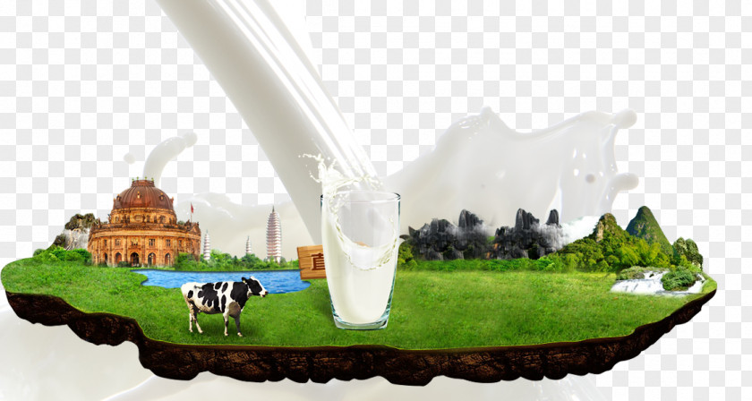 Posters Decorative Elements Powdered Milk Dairy Product Cow's Cattle PNG
