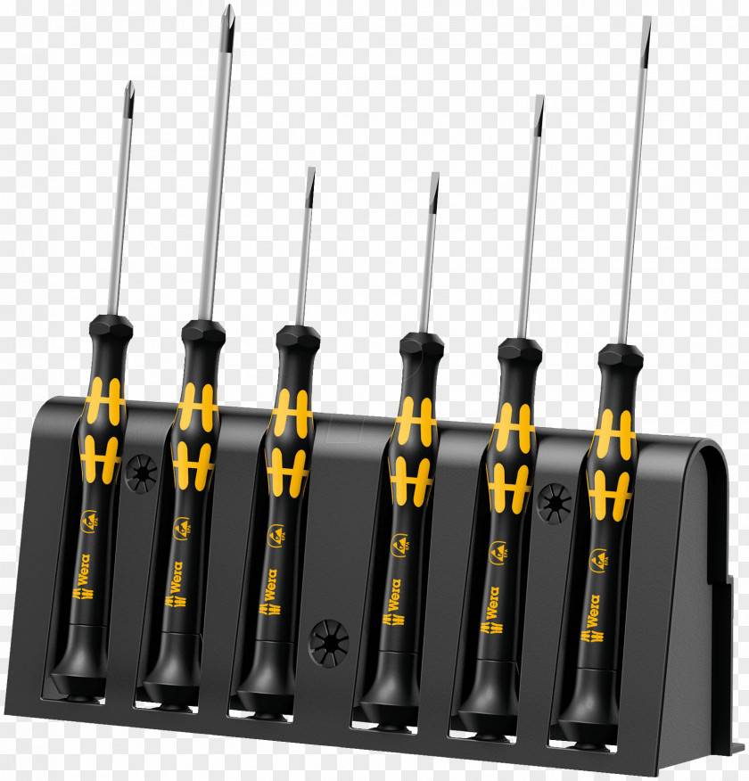 Screwdriver Wera Tools Kraftform Kompakt Multi-Bit Set Plus 334/6 Lasertip PNG