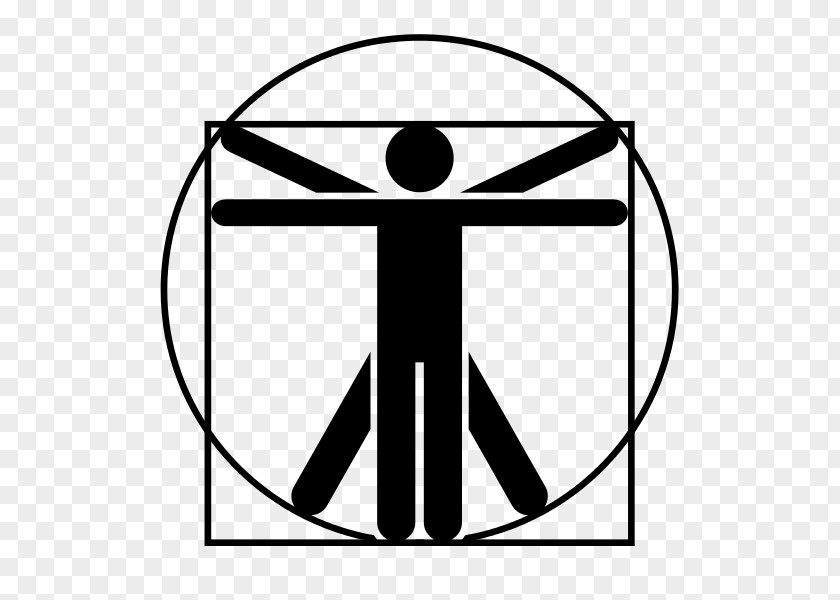 Vitruvian Man Art PNG