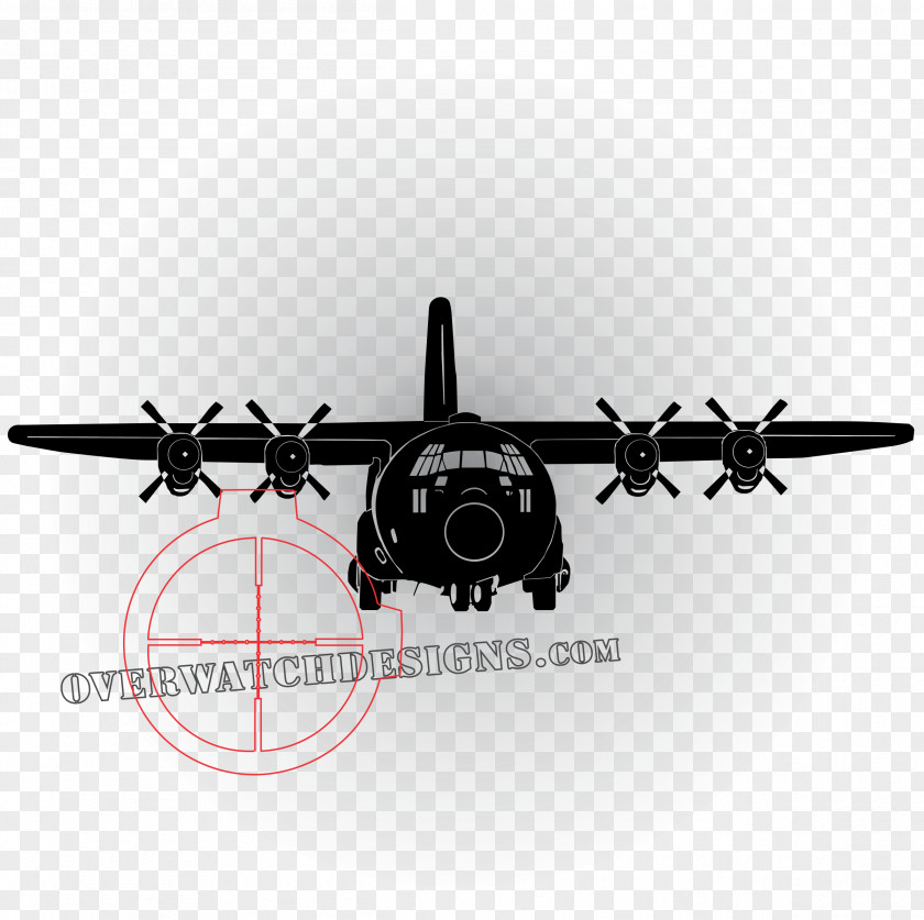 Airplane Lockheed C-130 Hercules AC-130 Aircraft Decal PNG