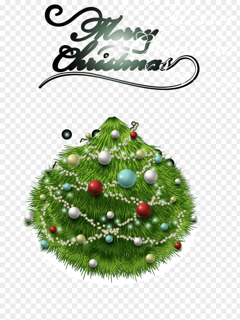 Beautifully WordArt Vector Christmas Tree Art PNG