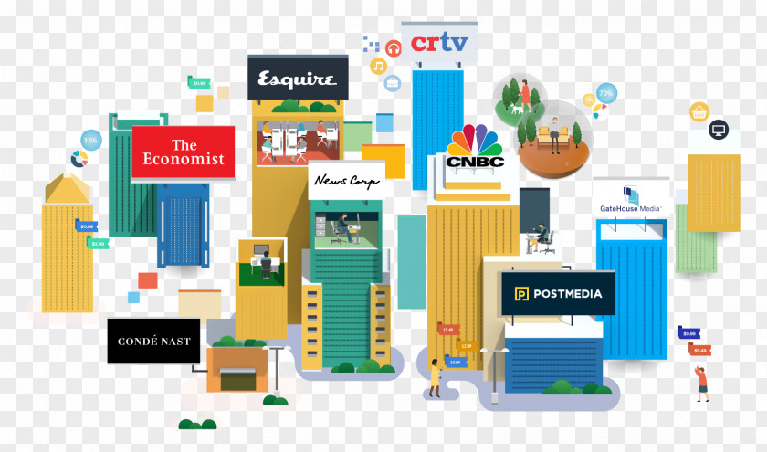 Business Illustration Mass Media Digital Marketing Service PNG