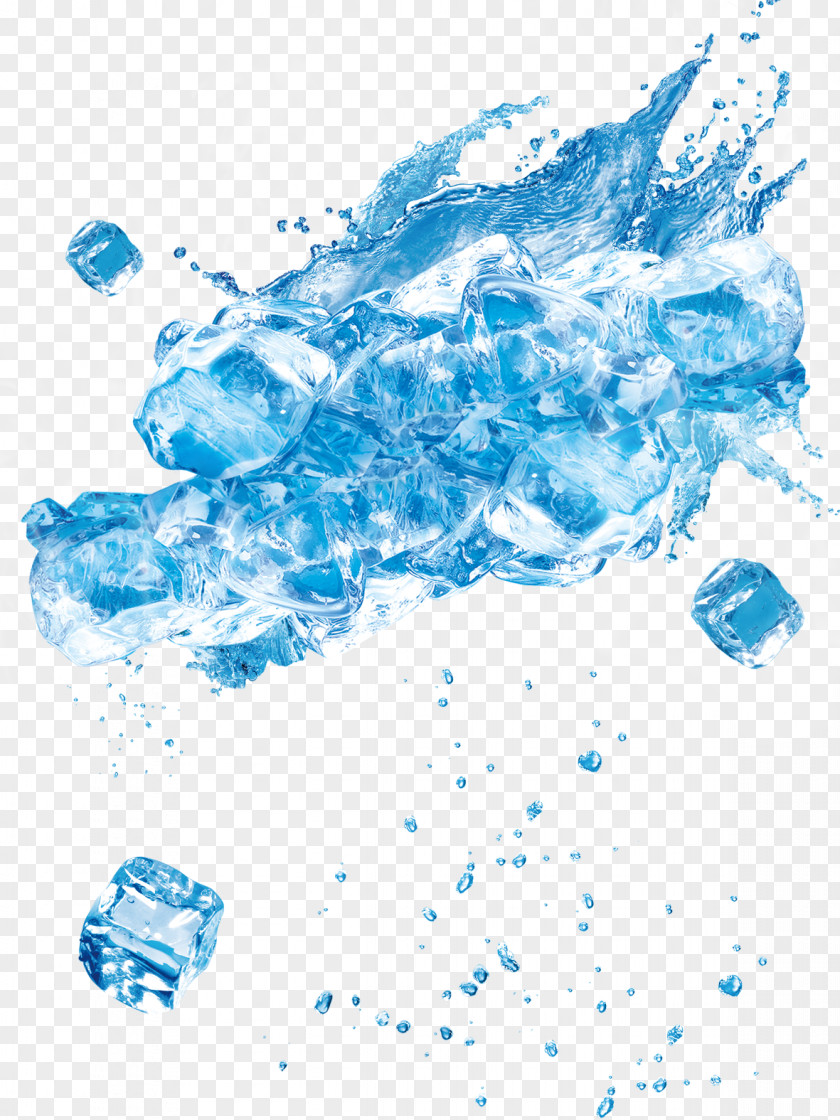 Summer Ice Design Cube PNG