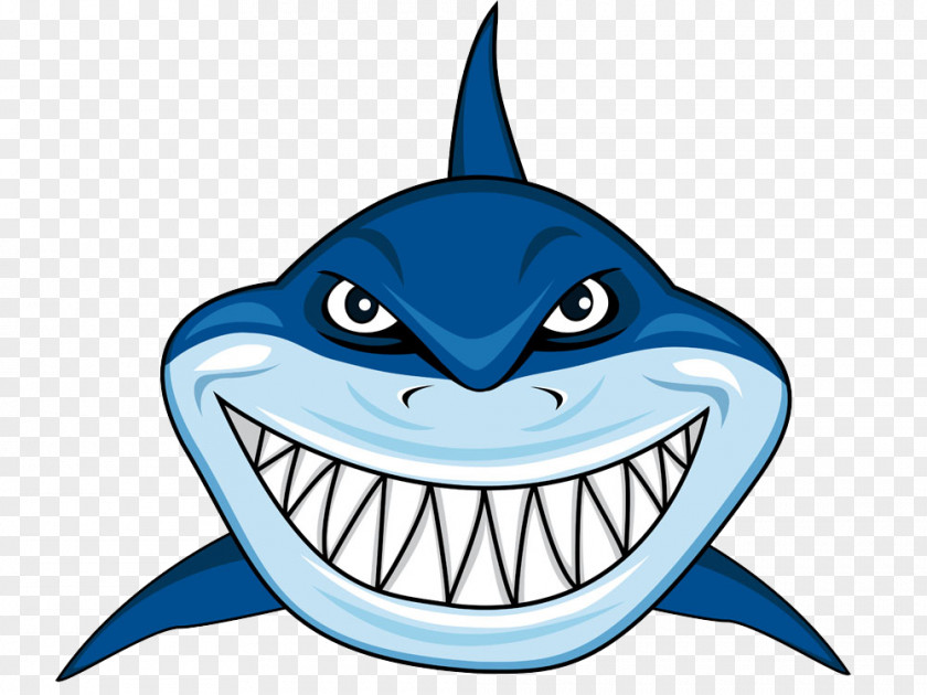 Cartoon White Shark Great Clip Art PNG